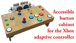 Video game button box for the Xbox adaptive controller