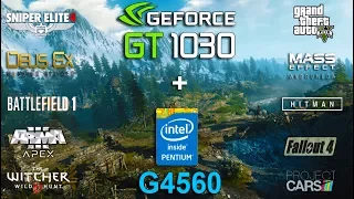 NVIDIA GT 1030 + Pentium G4560 Test in 10 Games