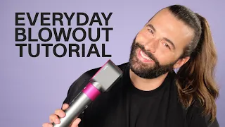 How To Use the Dyson Airwrap for an Everyday Blowout Hairstyle | Hair Tutorial | Jonathan Van Ness