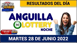Sorteo Anguilla Lottery Noche Resultados en vivo de Hoy MARTES 28 de junio de 2022 NÚMERO GANADOR