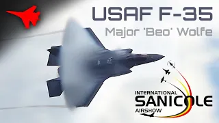 F-35 SOLO FLIGHT DISPLAY & HERITAGE FLIGHT!! ✈️ SANICOLE AIRSHOW 2022