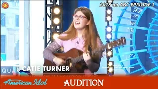Catie Turner (with a C) 17 y.o. sings  20th Century Machine Audition American Idol 2018 Episode 1