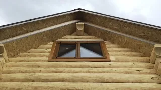 Утепление фронтона в деревянном доме.