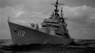 Sidney Poitier and Richard Widmark in The Bedford Incident (1965) Type 15 frigate HMS Wakeful F159