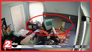 Stranger enters home and climbs into kid's bed