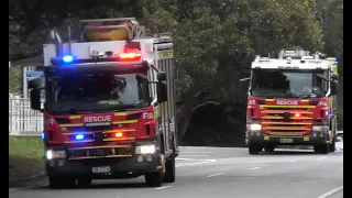 Fire and Rescue NSW - Technical Rescue and Rescue Pumper 357 Responding.