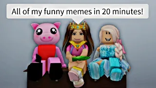 All of my FUNNY MEMES in 20 minutes! 😂 - Roblox Compilation