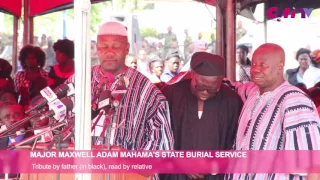 Major Maxwell Mahama: Father breaks down during tribute