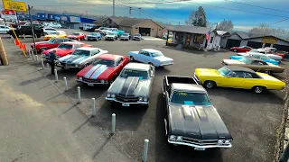 Old School American Hot Rod Muscle Car Lot Inventory Walk Around 1/31/22 Maple Motors Vintage Cars