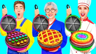 Reto De Cocina Yo vs Abuela | Situaciones Divertidas de Comida por HAHANOM Challenge