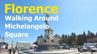 Walking Around Michelangelo Square, Florence | Italy 4K