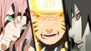 Naruto 'Sasuke 'Kakashi e Sakura VS Kaguya, &  ( Full Fight ) Legendado em PT BR HD