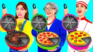 Sfida Di Cucina — Io vs Nonna | Trucchi Alimentari Divertenti RaPaPa Challenge