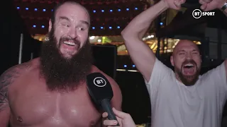 Braun Strowman and Tyson Fury put their differences aside after WWE SmackDown