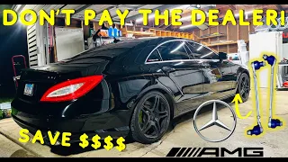 Mercedes CLS/ E-Class  Front Sway Bar Link Replacement! Too easy!!