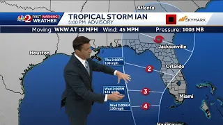 Tropical Storm Ian 5 p.m. update