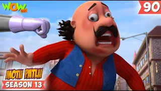 Khopdi Ki Weighing Machine | S13 | 90 | Motu Patlu New | Cartoons For Kids | #spot