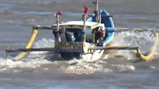 air laut bergelombang angin kencang minggu 28,4,24 speedboats di #plawanganpuger