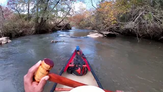 First time in a C1 Whitewater Kayak And Exploring In A Canoe