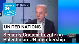 UN Security Council to vote on Palestinian UN membership • FRANCE 24 English