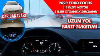 2020 model Yeni Ford Focus 1.5 Dizel 8 İleri otomatik Uzun yol yakıt tüketimi |İstanbul kar yağışı|