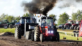 Case IH 844 XL & IH 955 in front of the sledge doing some Great Tractor Pulling | Pulling Season 22