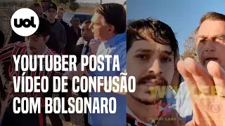 Youtuber Wilker Leão posta vídeo em que chama Bolsonaro de 'tchutchuca do centrão' no cercadinho