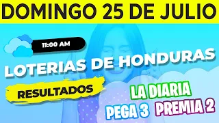 Sorteo 11AM Loto Honduras, La Diaria, Pega 3, Premia 2, Domingo 25 de Julio del 2021 | Ganador 😱🤑💰💵