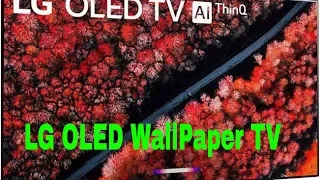 LG  OLED wallpaper TV  unboxing