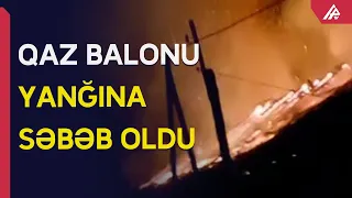 Oğuzda qaz balonu partlayıb, ev yanıb – APA TV