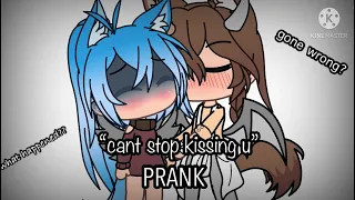 🏳️‍🌈|| “i can’t stop kissing you!” || Gacha life // prank wars #2|| gone wrong?🏳️‍🌈