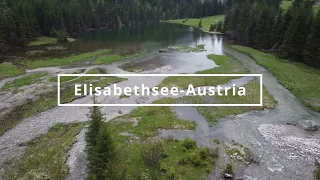 4K Drone view Elisabethsee, Mittersill, Austria