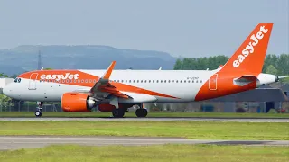 easyJet A320NEO Sunny Takeoff To Amsterdam | GLA Spotting | JSM Aviation