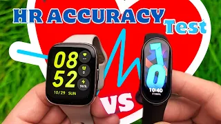 Redmi Watch Active 3 vs XIAOMI Mi Band 8 Heart Rate Accuracy Test & Review