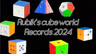 Rubik's cube world records 2024