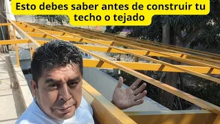 Todo lo que debes saber si estás pensando hacer tu tejado o techo, MEDIDAS, DIMENSIONES, MATERIALES.