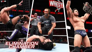 WWE Elimination Chamber 2021 Full Show Simulation - WWE 2K20 Highlights