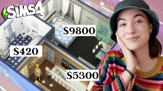 Elke kamer een ander budget! 💰 | Sims 4 bouw challenge