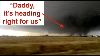 Kid records tornado while family flees