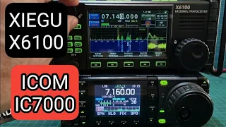 XIEGU X6100 & ICOM IC-7000