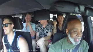 (78) Vegas Uber/Lyft passenger reactions to that first bass hit from my JL Audio 12" subwoofer box.