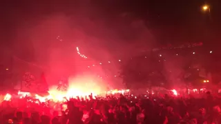 SPFC x CAN - Libertadores 2016 - Semifinal Morumbi - Chegada do Onibus (final)