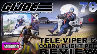 cXc G.I. Joe Classified Series #79 TELE-VIPER and COBRA FLIGHT POD (TRUBBLE BUBBLE) Review