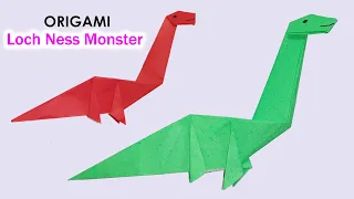 Origami Loch Ness Monster | Step by step origami Nessy (Loch Ness Monster) | MS Art and Craft