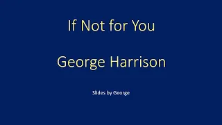 George Harrison   If Not for You  karaoke