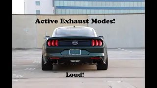 2020 Mustang GT (Bullitt) Active Exhaust Modes LOUD!