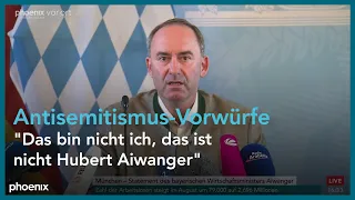 Statement von Hubert Aiwanger (Freie Wähler) zu Antisemitismus-Vorwürfen