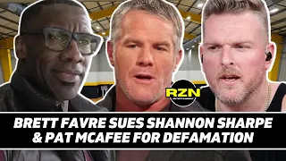 Brett Favre Sues Shannon Sharpe and Pat McAfee for Defamation; Mississippi Welfare Fraud Scheme