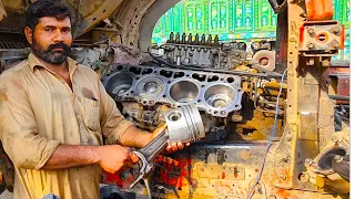 Rebuild Hino FS Truck Engine || How to Fitting Half Engine Hino Fs Truck || Amazing Things TV | ATT