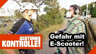 Mit E-Scooter auf der FALSCHEN Seite & Kopfhörer auf! | Kabel Eins | Achtung Kontrolle